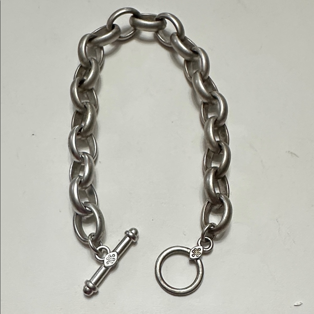 🧡Chunky Silver Toned Toggle Chain Bracelet🧡